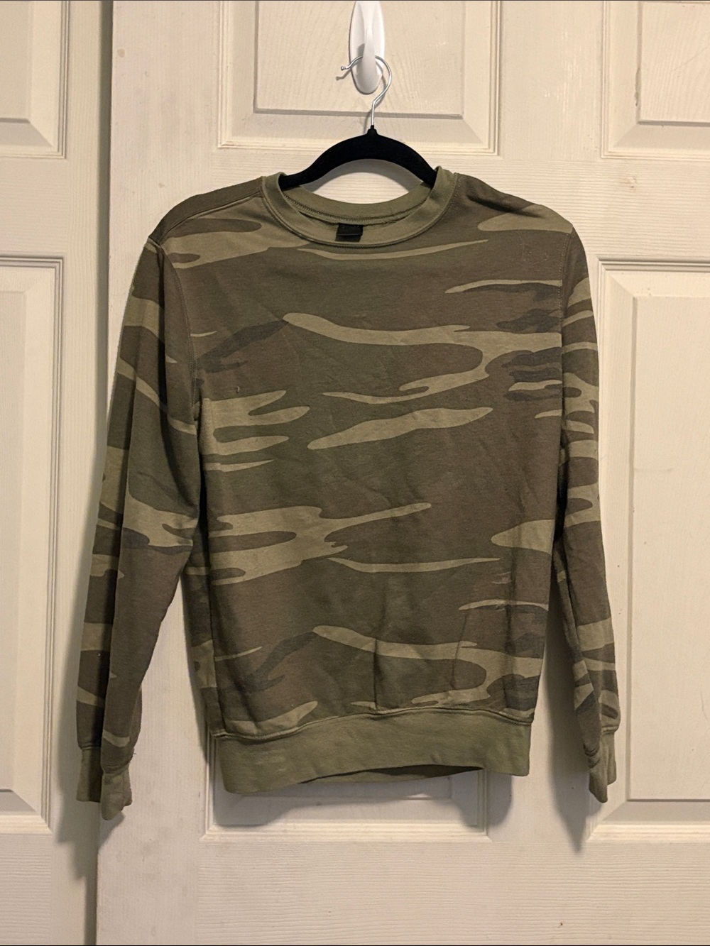 Cold Crush Olive Camo Crewneck Sweater